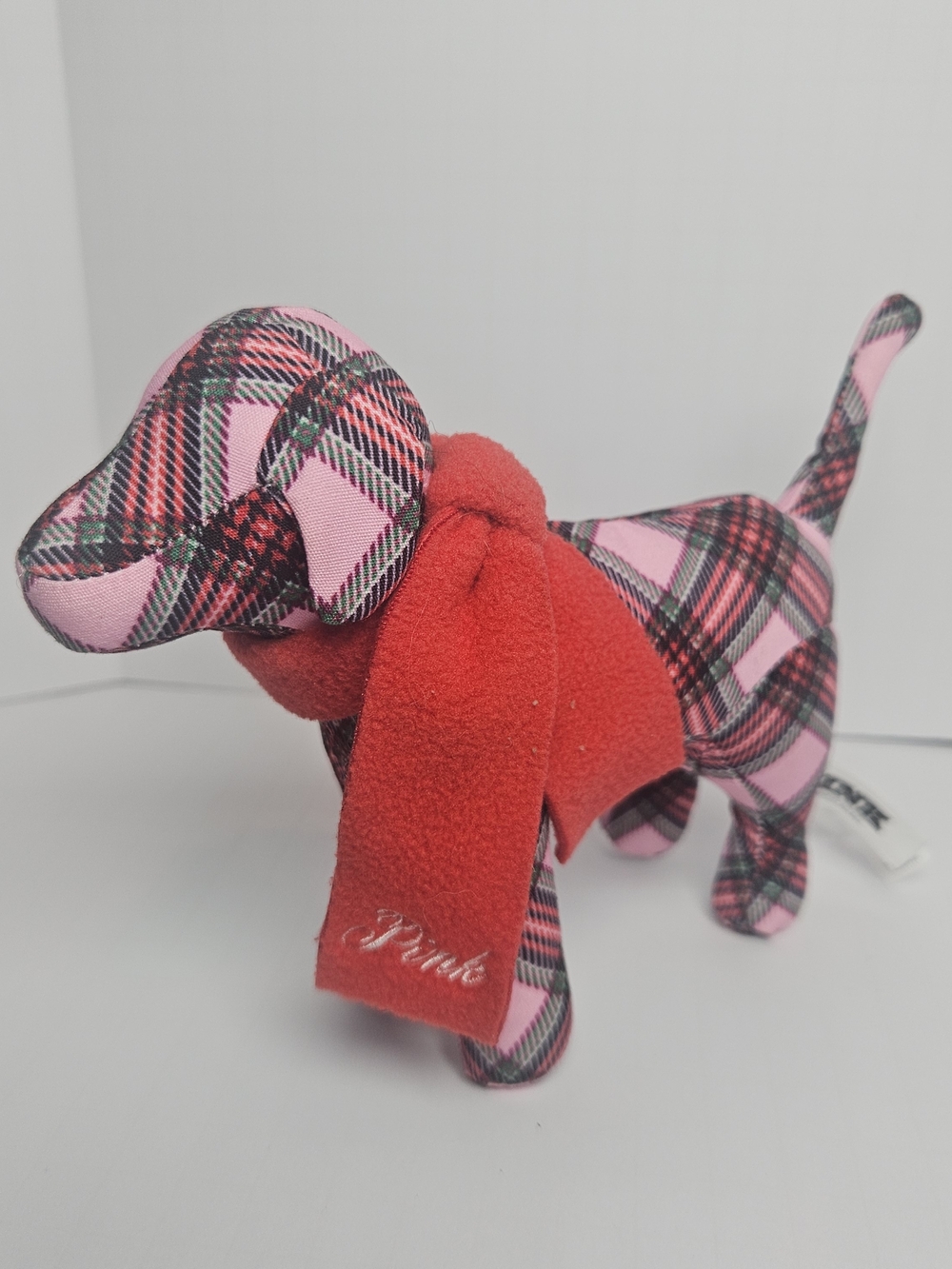 2025 Victoria’s Secret PINK Holiday Mini Dog Limited Edition Collectible Plaid